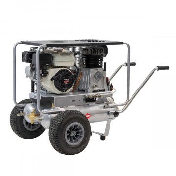 Kompresor spalinowy dwutłokowy BM 11+11/410 | Honda GX160 | 10 bar | 4.8 KM/3.6 kW | 247 l/min | 2 x 11 l | Airpress