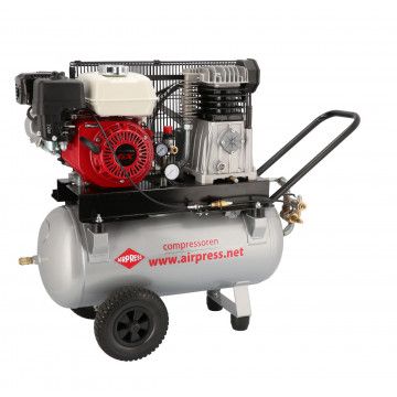 Kompresor spalinowy dwutłokowy BM 50/410 | Honda GP160 | 10 bar | 4.8 KM/3.6 kW | 247 l/min | 50 l | Airpress