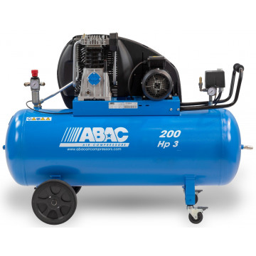 Kompresor dwutłokowy ABAC PRO A49B 200 CM3 | 11 bar | 3 KM/2.2 kW | 444 l/min | 200 l