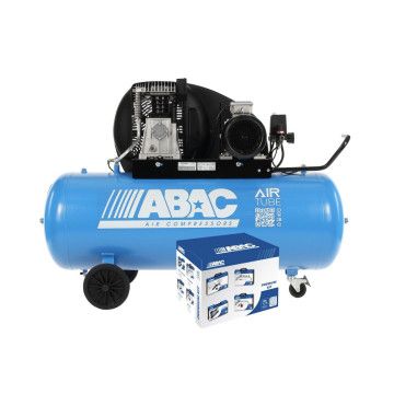 Sprężarka tłokowa ABAC LINE EXT A39B 200 CT4 | 10 Bar | 4.0 KM/3.0 kW | 486l/min | 200l | 400V + Zestaw premium ABAC