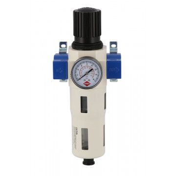 Filtroreduktor sprężonego powietrza - filtr powietrza z reduktorem ciśnienia | 1/4" | 15 bar | 1300 l/min | 5 µm | Airpress