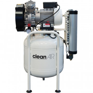 Kompresor bezolejowy ABAC CleanAir CLR 25/50 T | 8 bar | 2.5 KM/1.9 kW | 480 l/min | 50 l | z osuszaczem