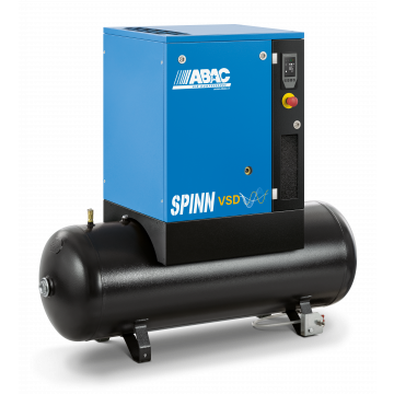 Kompresor śrubowy ABAC SPINN 2.2 I 10 400/50 200 CE | 10 bar | 3 KM/2.2 kW | 132 - 294 l/min | 200 l