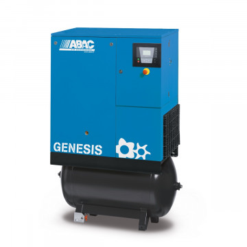 Kompresor śrubowy ABAC GENESIS 7.5 8 400/50 270 CE | 8 bar | 10 KM/7.5 kW | 1153 l/min | 270 l | z osuszaczem