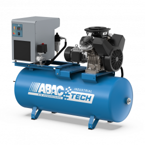 Kompresor dwutłokowy ABAC Industrial ATL 2 270D 10 400/3/50 CE | 10 bar | 2 KM/1.5 kW | 204 l/min | 270 l | 400V | z osuszaczem