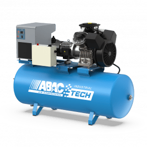 Kompresor dwutłokowy ABAC Industrial ATL 7.5 500D 10 400/3/50YD CE | 10 bar | 7.5 KM/5.5 kW | 702 l/min | 500 l | 400V | połączenie gwiazda-trójkąt | z osuszaczem