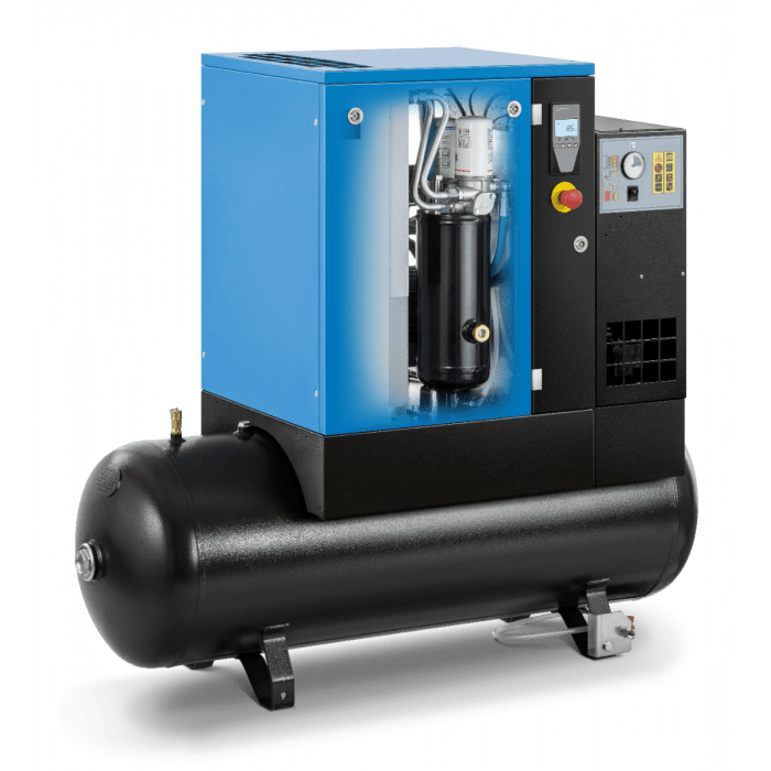 Kompresor śrubowy ABAC SPINN 3E 8 400/50K 200 C CE | 8 bar | 4 KM/3 kW | 474 l/min | 200 l