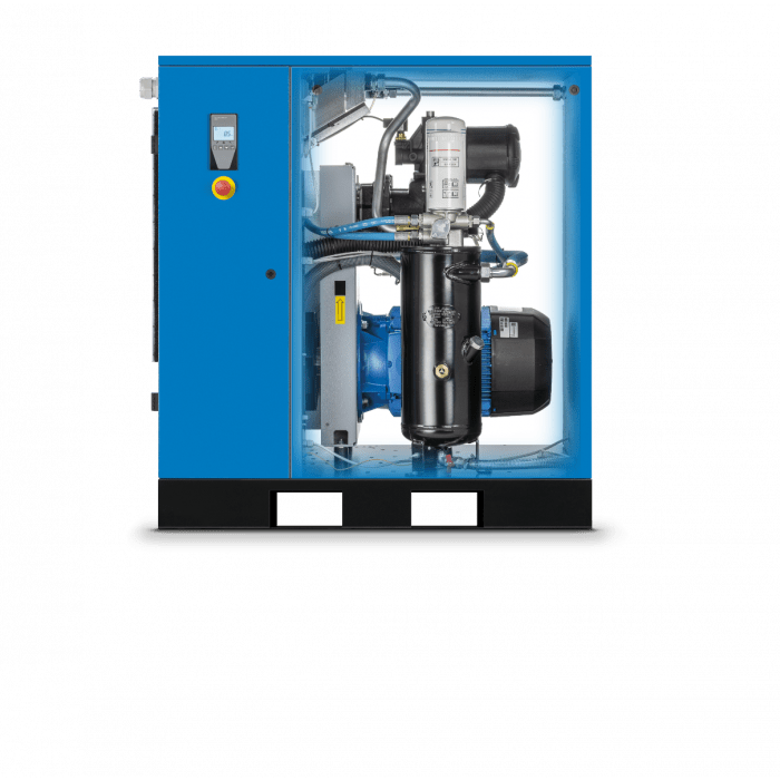 Kompresor śrubowy ABAC SPINN 15X 8 400/50 FM CE | 8 bar | 20 KM/15 kW | 2450 l/min