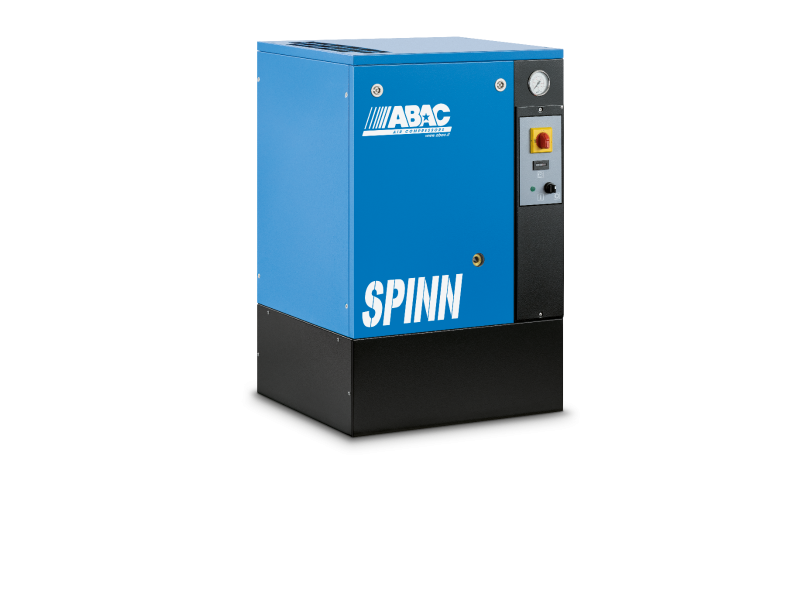 Kompresor śrubowy ABAC SPINN 3 10 400/50K E CE | 10 bar | 4 KM/3 kW | 366 l/min | ON/OFF