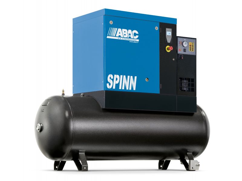 Kompresor śrubowy ABAC SPINN 5.5XE 8 400/50 TM270 CE | 8 bar | 7.5 KM/5.5 kW | 846 l/min | 270 l